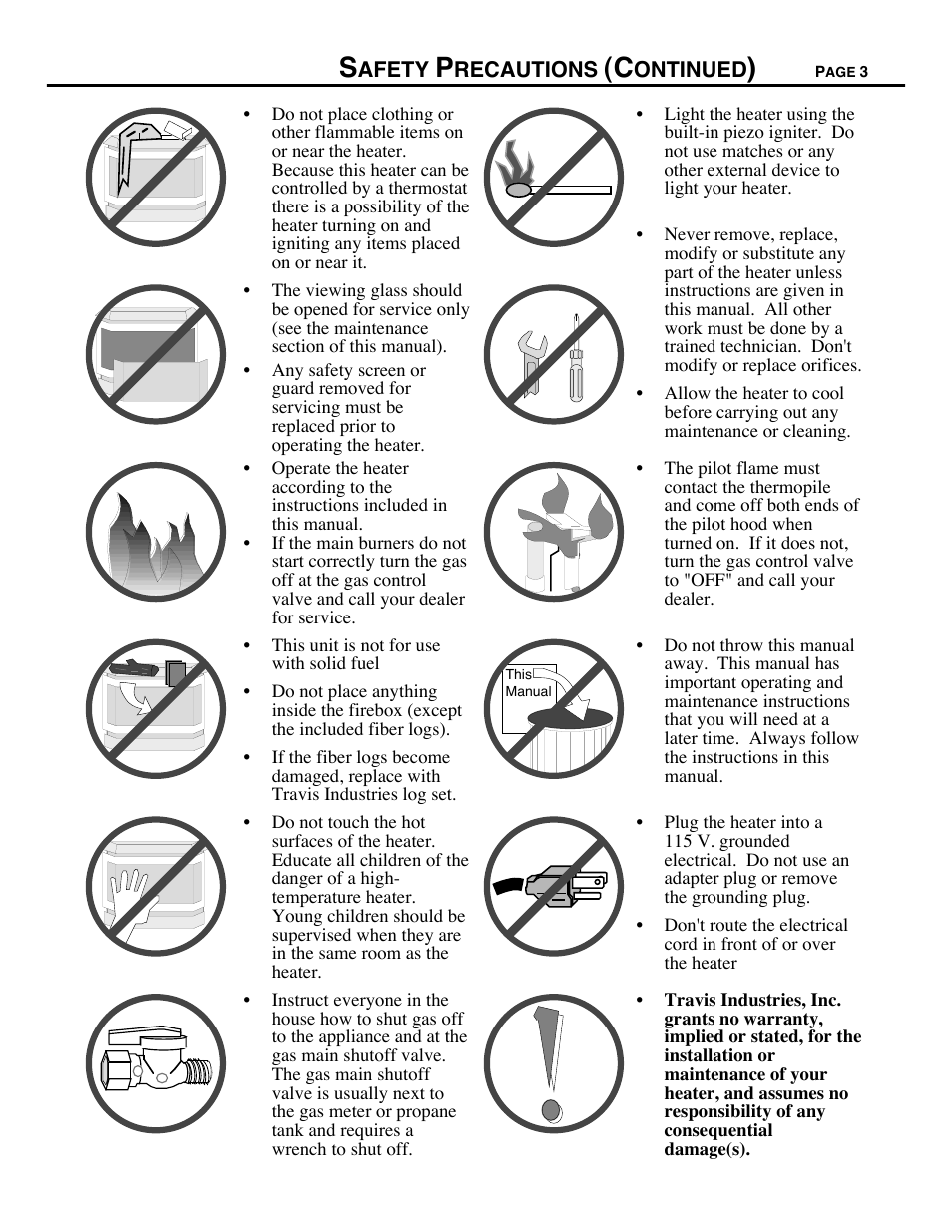 Avalon Firestyles B-Vent-1995 User Manual | Page 3 / 42