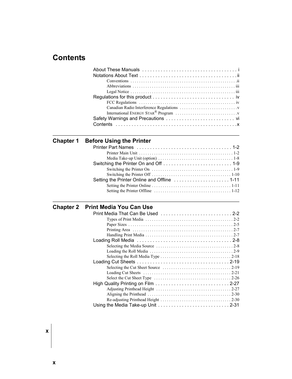 Canon W8200 User Manual | Page 12 / 196