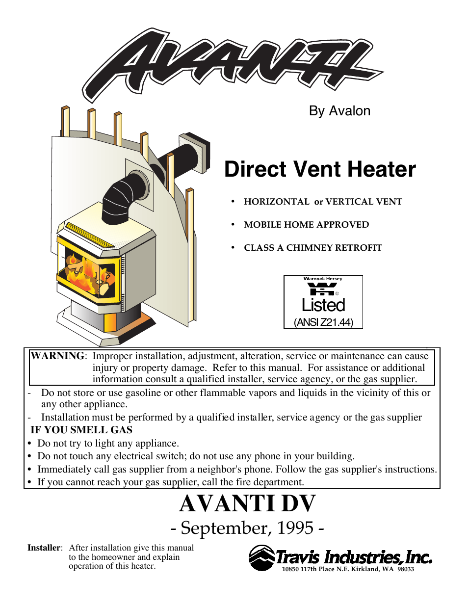 Avalon Firestyles D-V-1995 User Manual | 38 pages