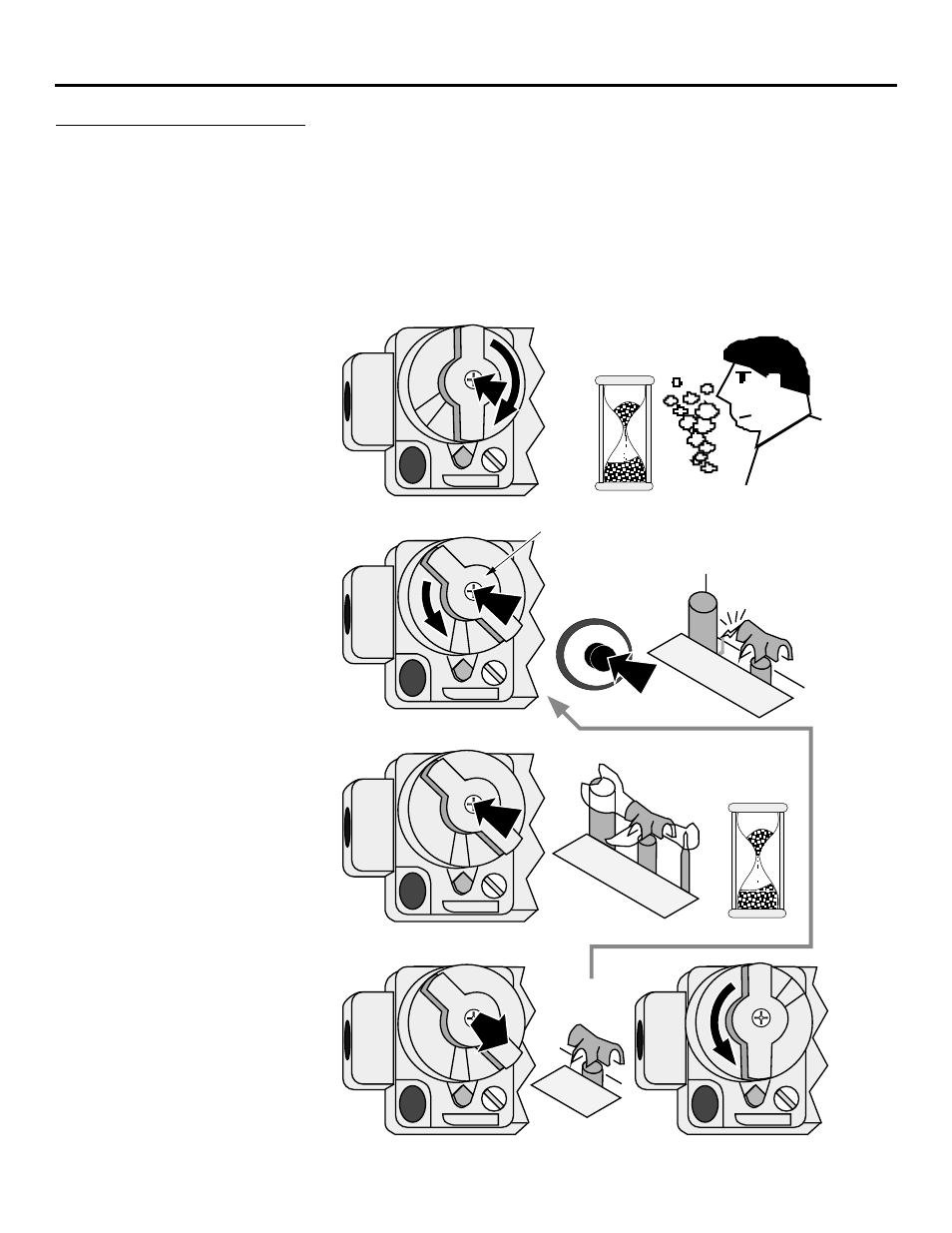 Ab c d, Perating, Eater | Ontinued, Starting the pilot flame | Avalon Firestyles D-V-1996 User Manual | Page 31 / 48