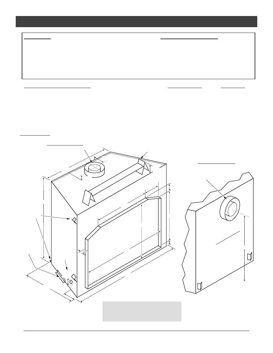 Features and specifications, Travis industries, Installation options | Heating specifications: natural gas propane | Avalon Firestyles DVL Fireplace-1999 to 2002 User Manual | Page 7 / 54