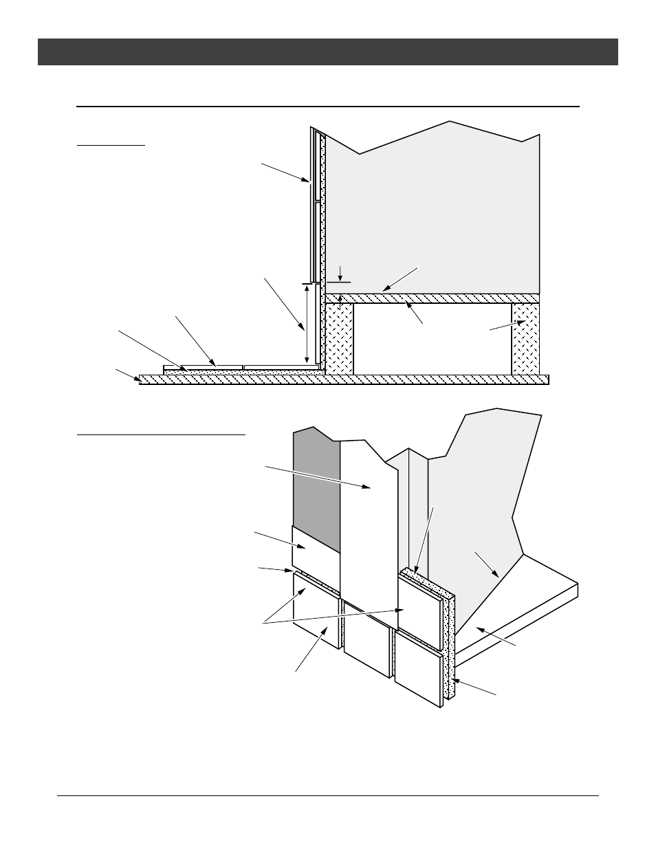 Installation, Facing and hearth examples, Side view | Three-dimensional view | Avalon Firestyles DVL Fireplace EF-2003 to 2007 User Manual | Page 15 / 46
