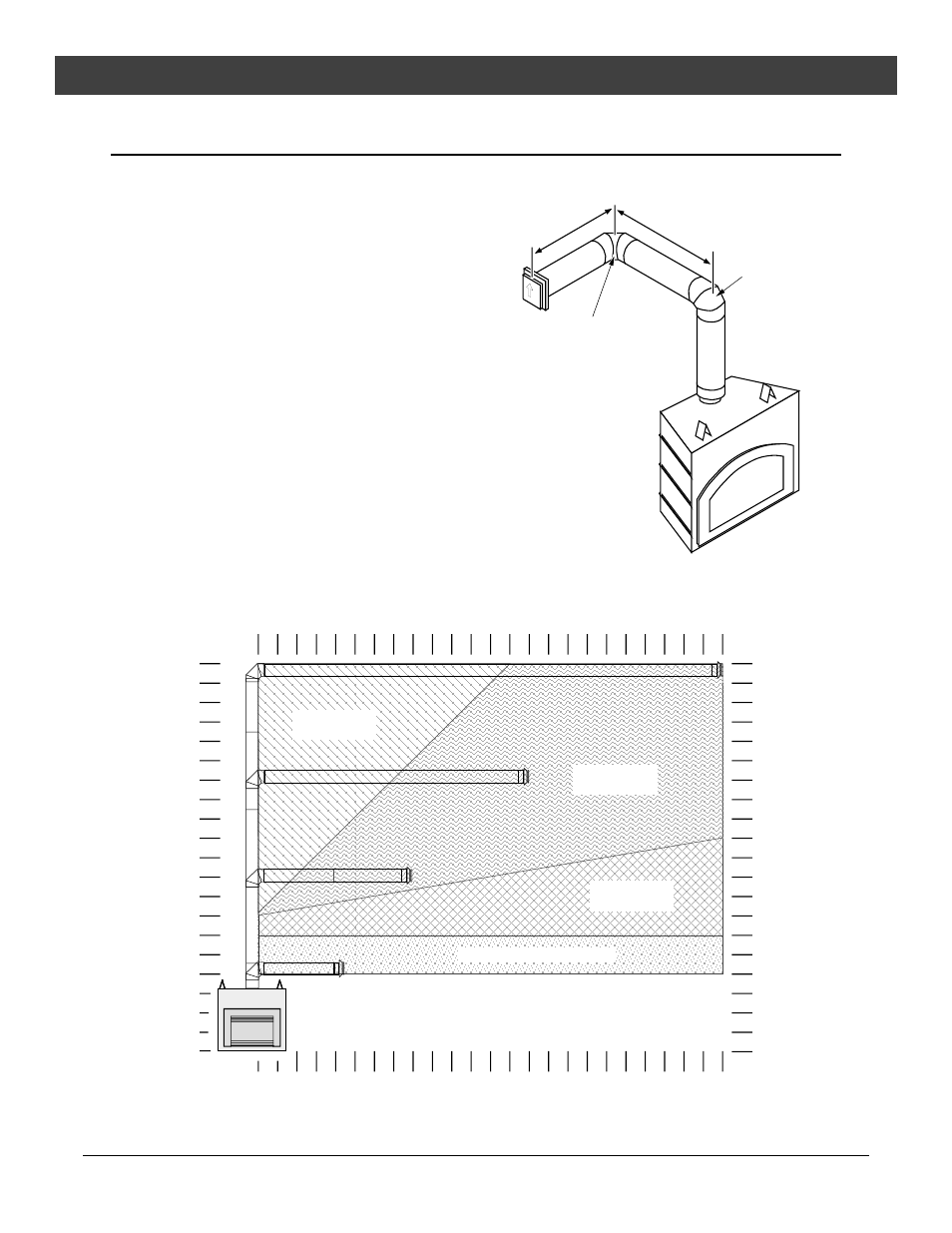 Installation, Horizontal terminations with 1 vertical elbow, For qualified installers only) | Travis industries | Avalon Firestyles DVL Fireplace EF-2003 to 2007 User Manual | Page 23 / 46