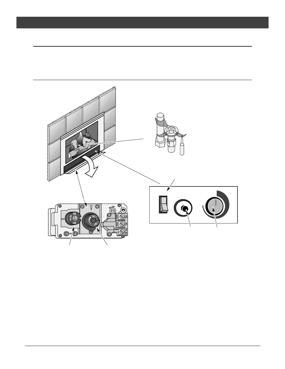 Operation, Before you begin, Location of controls - see explanation below | Avalon Firestyles DVL Fireplace EF-2003 to 2007 User Manual | Page 33 / 46