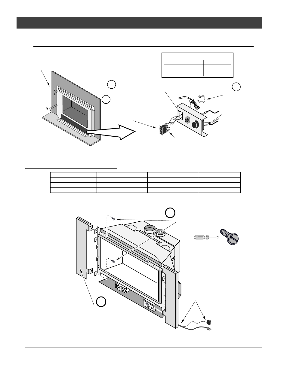 Installation, Ab c, Installation without surround panels | Surround panel installation | Avalon Firestyles DVL Insert-1998 to 2001 User Manual | Page 14 / 38