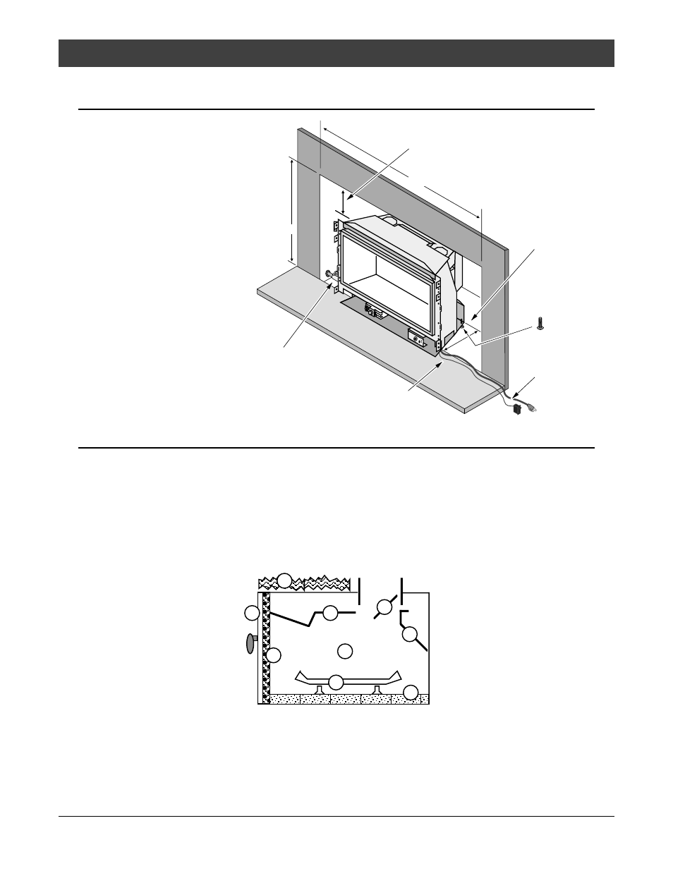 Installation, Insert placement, Zero-clearance (metal) fireplace requirements | Avalon Firestyles DVL Insert-1998 to 2001 User Manual | Page 9 / 38