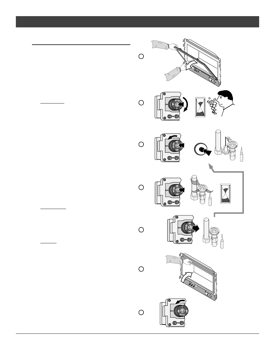 Operation, Starting the pilot flame | Avalon Firestyles DVL Insert EF-2002 to 2005 User Manual | Page 23 / 38