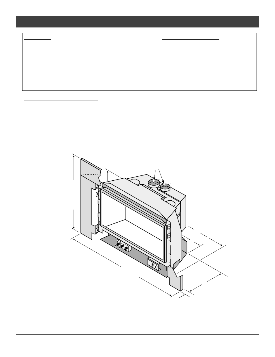 Installation, Heating specifications | Avalon Firestyles DVL Insert EF-2002 to 2005 User Manual | Page 6 / 38