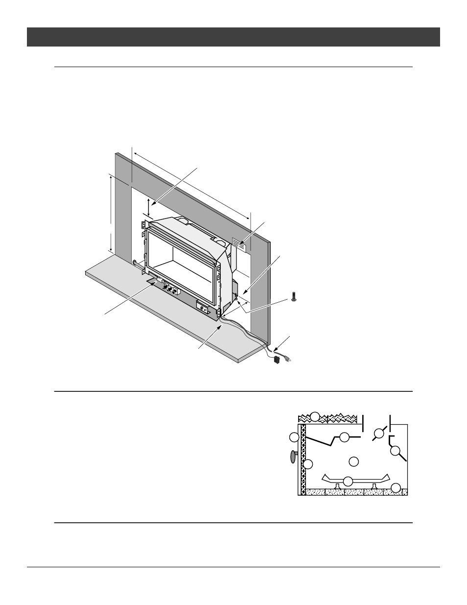 Installation, Insert placement, Zero-clearance (metal) fireplace requirements | Hearth requirements | Avalon Firestyles DVL Insert EF-2002 to 2005 User Manual | Page 8 / 38