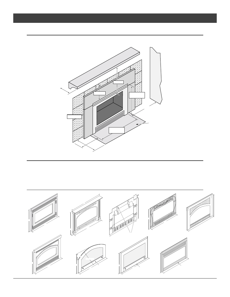 Installation, Insert clearances, Mantel clearances | Face sizing, For qualified installers only) | Avalon Firestyles DVL Insert EF-2002 to 2005 User Manual | Page 9 / 38