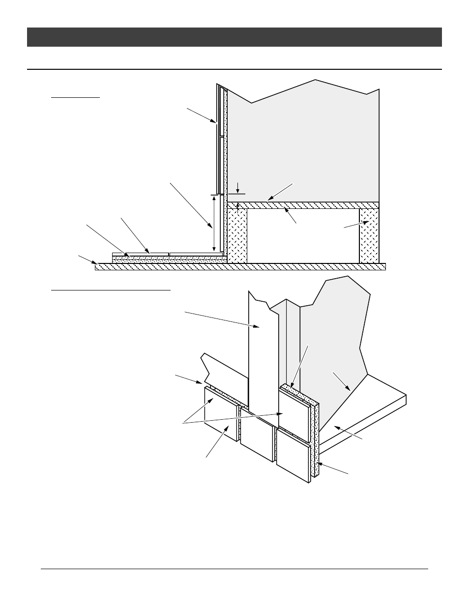 Installation, Facing and hearth examples, Side view | Three-dimensional view | Avalon Firestyles DVS Fireplace EF-2001 to 2007 User Manual | Page 14 / 42