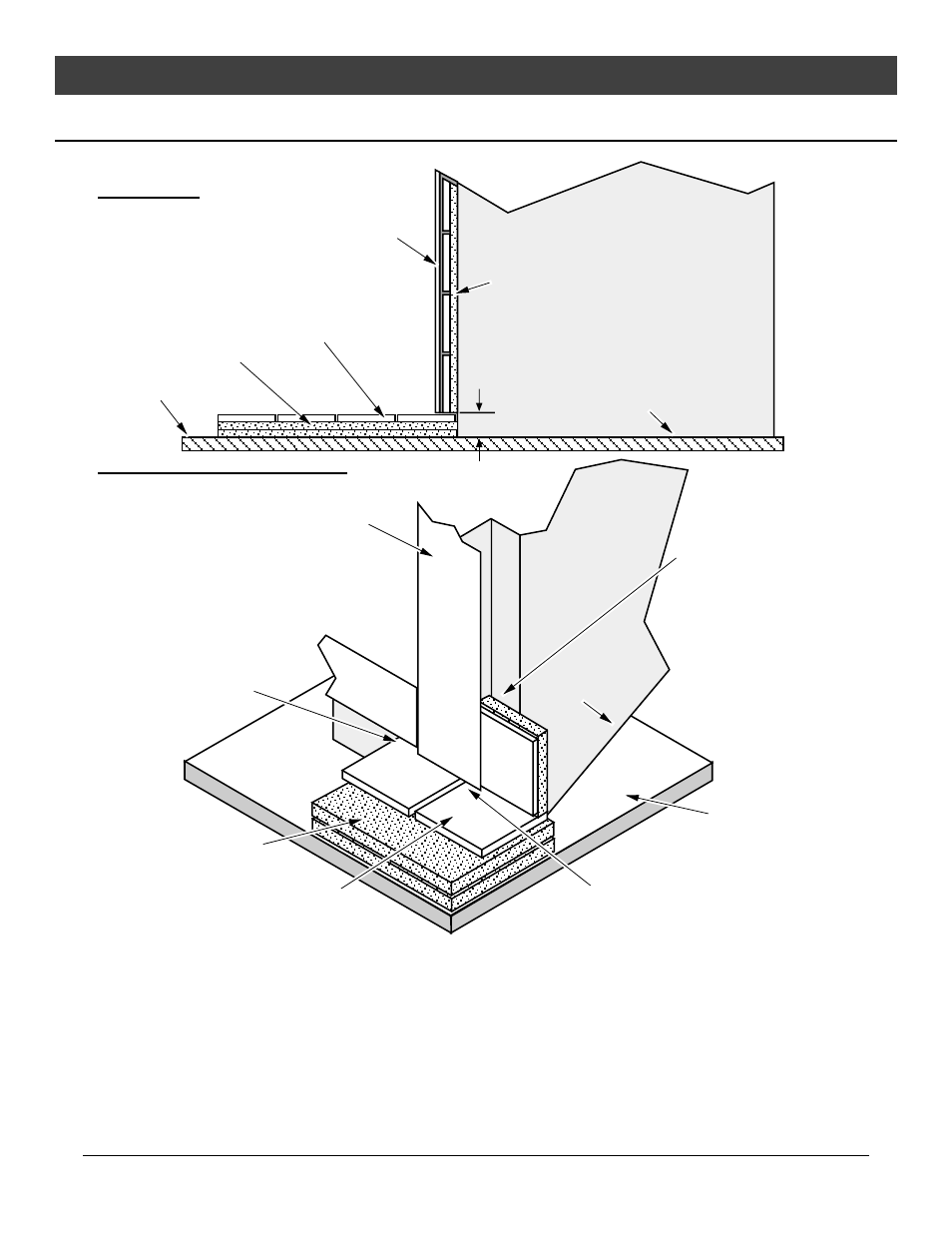 Installation, Facing and hearth examples (continued), Side view three-dimensional view | Avalon Firestyles DVS Fireplace EF-2001 to 2007 User Manual | Page 15 / 42