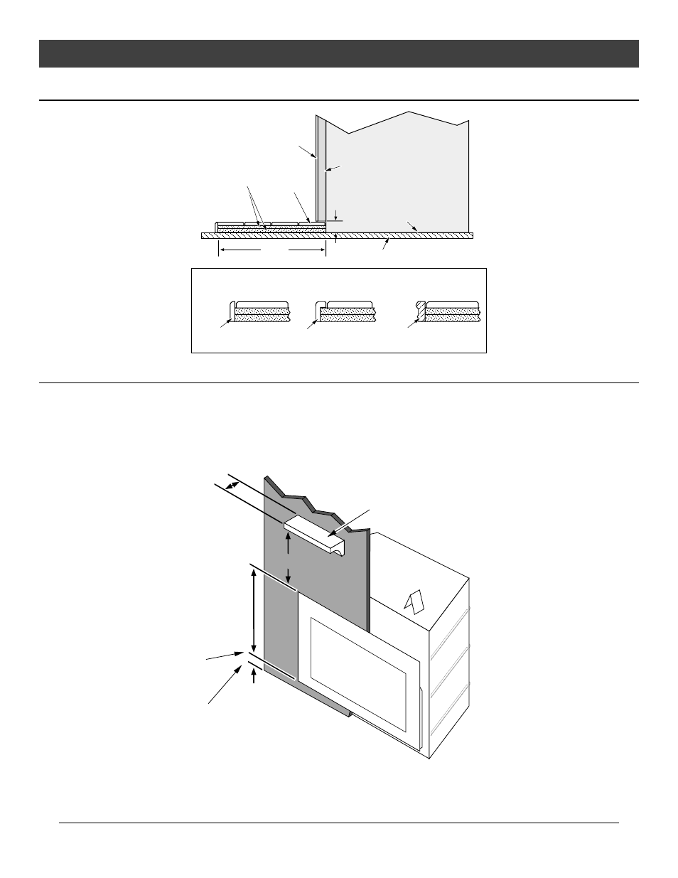 Installation, Tile hearths, Mantel requirements | For qualified installers only) © travis industries, Combustible or non-combustible mantels | Avalon Firestyles DVS Fireplace EF-2001 to 2007 User Manual | Page 16 / 42