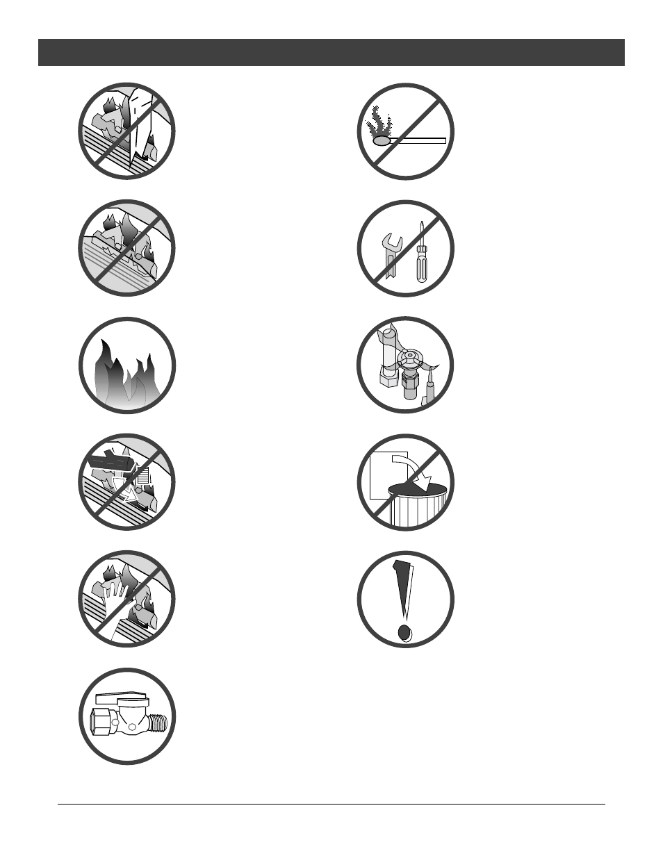 Safety precautions | Avalon Firestyles DVS Fireplace EF-2001 to 2007 User Manual | Page 5 / 42