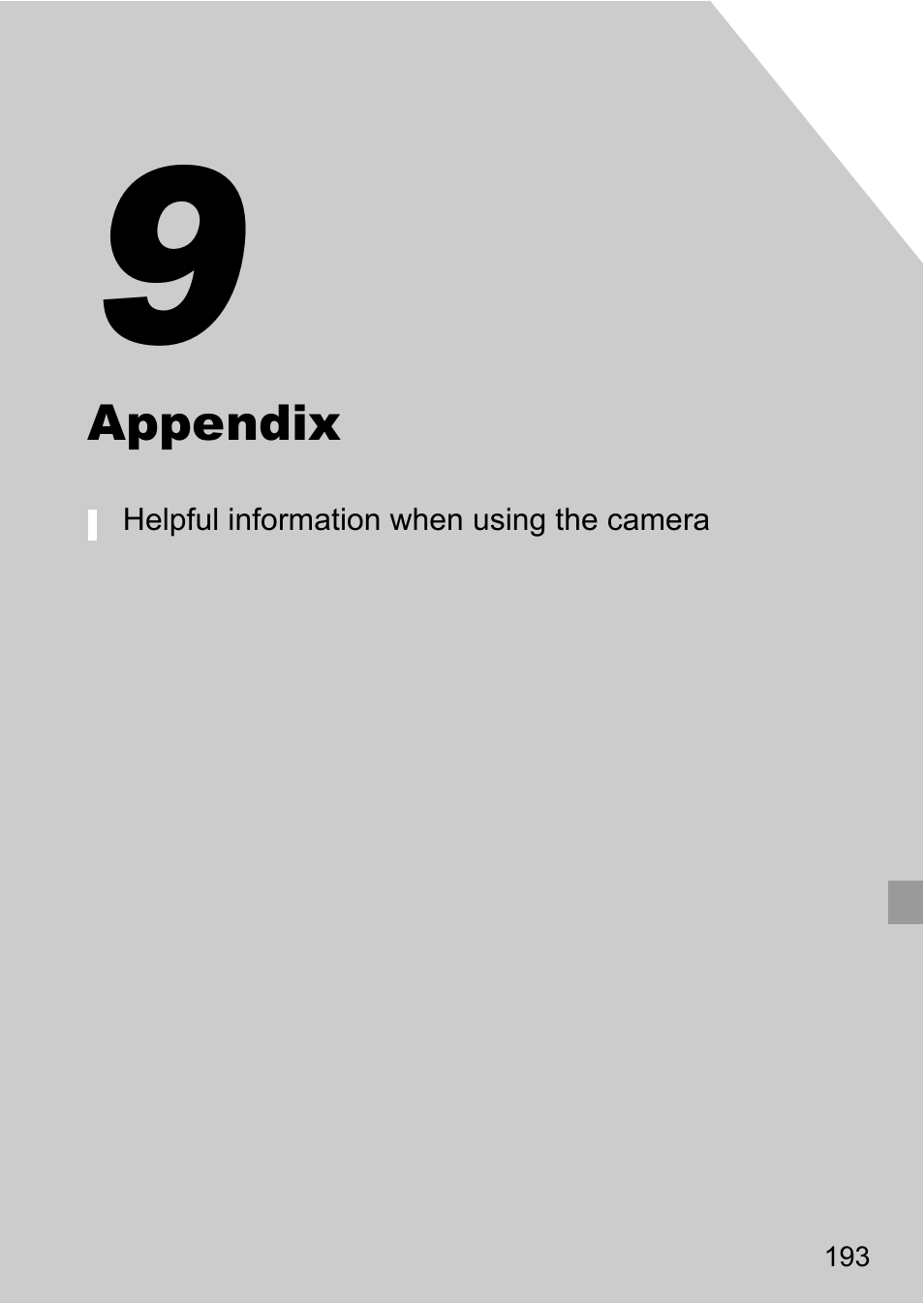 Appendix | Canon D20 User Manual | Page 193 / 218