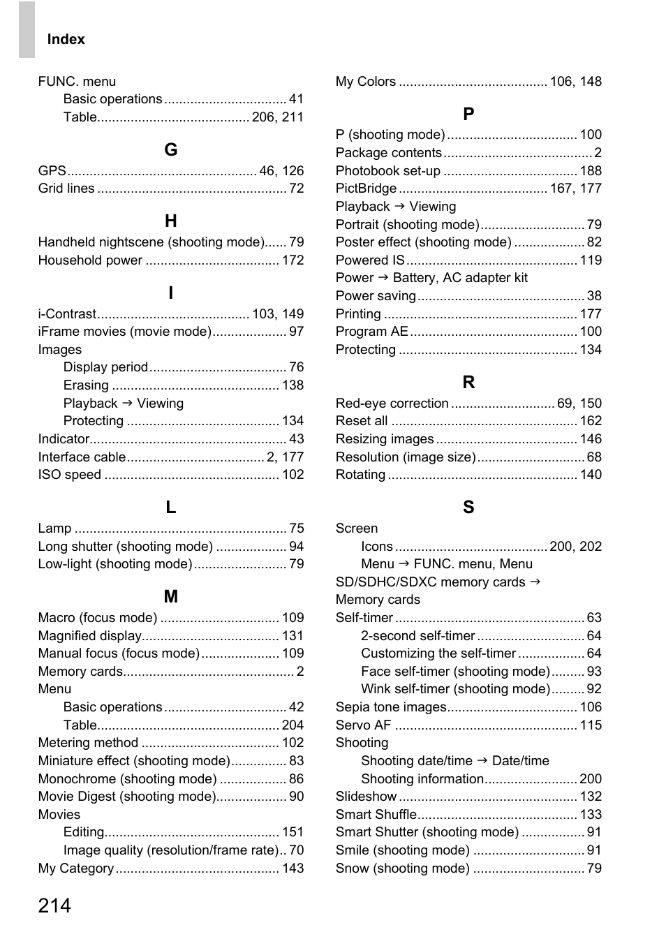Canon D20 User Manual | Page 214 / 218