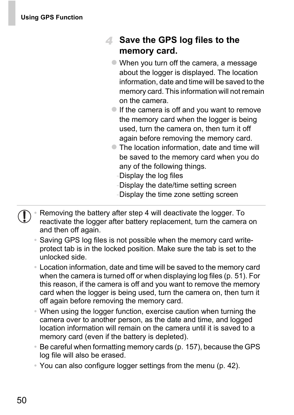 Canon D20 User Manual | Page 50 / 218
