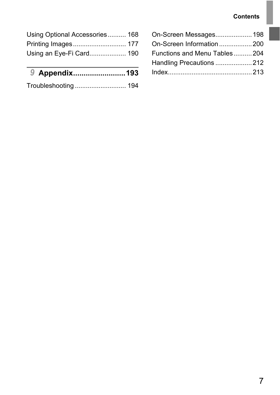 Canon D20 User Manual | Page 7 / 218