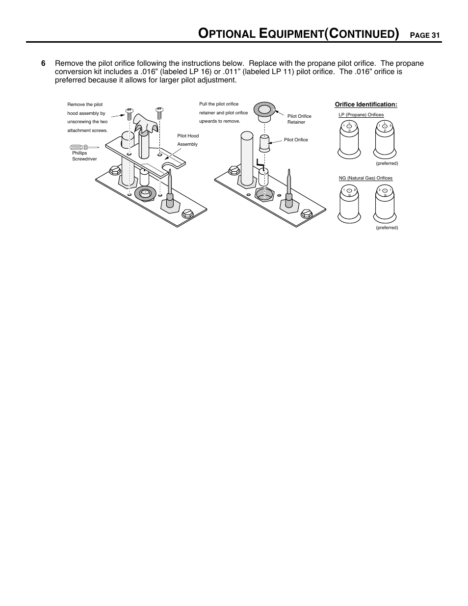 Ptional, Quipment, Ontinued | Avalon Firestyles DVS Insert-1996 to 2000 User Manual | Page 31 / 36