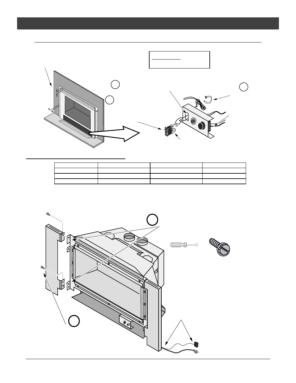 Installation, Ab c, Installation without surround panels | Surround panel installation π | Avalon Firestyles DVS Insert EF-2001 to 2005 User Manual | Page 13 / 34