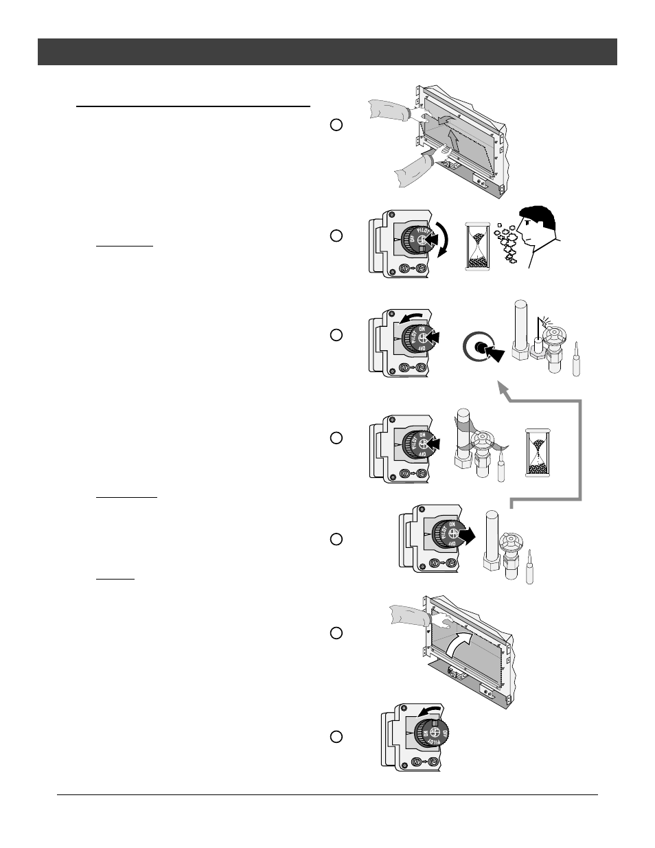 Operation, Starting the pilot flame | Avalon Firestyles DVS Insert EF-2001 to 2005 User Manual | Page 22 / 34