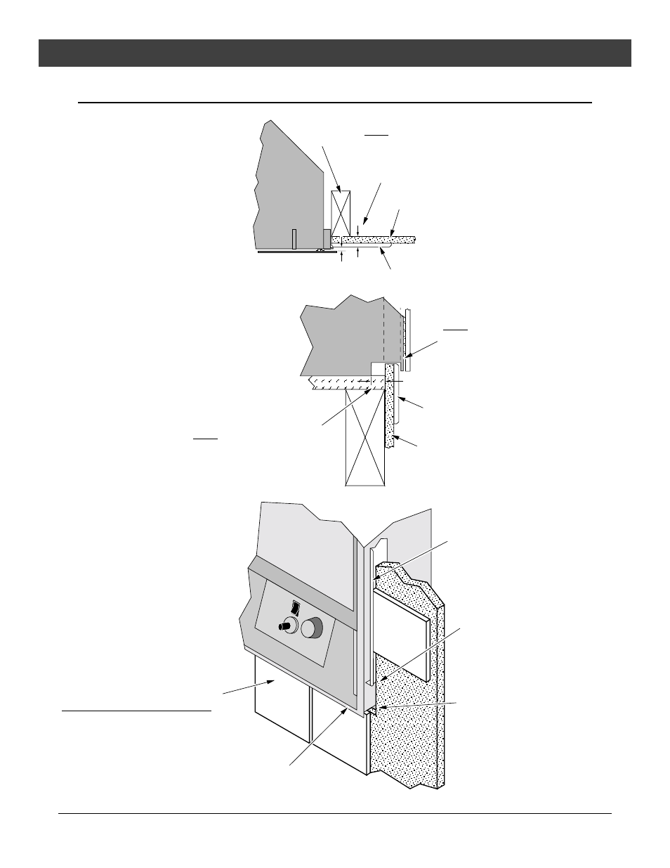 Installation, Facing detail – tile facing, For qualified installers only) travis industries | Avalon Firestyles Hideaway User Manual | Page 24 / 48