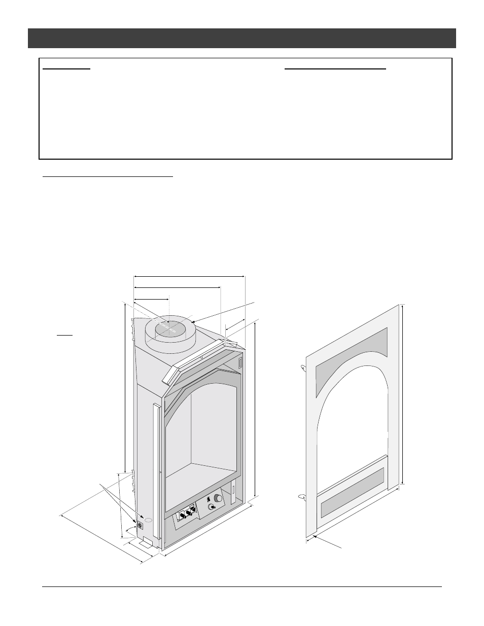 Features and specifications, Heating specifications | Avalon Firestyles Hideaway User Manual | Page 6 / 48