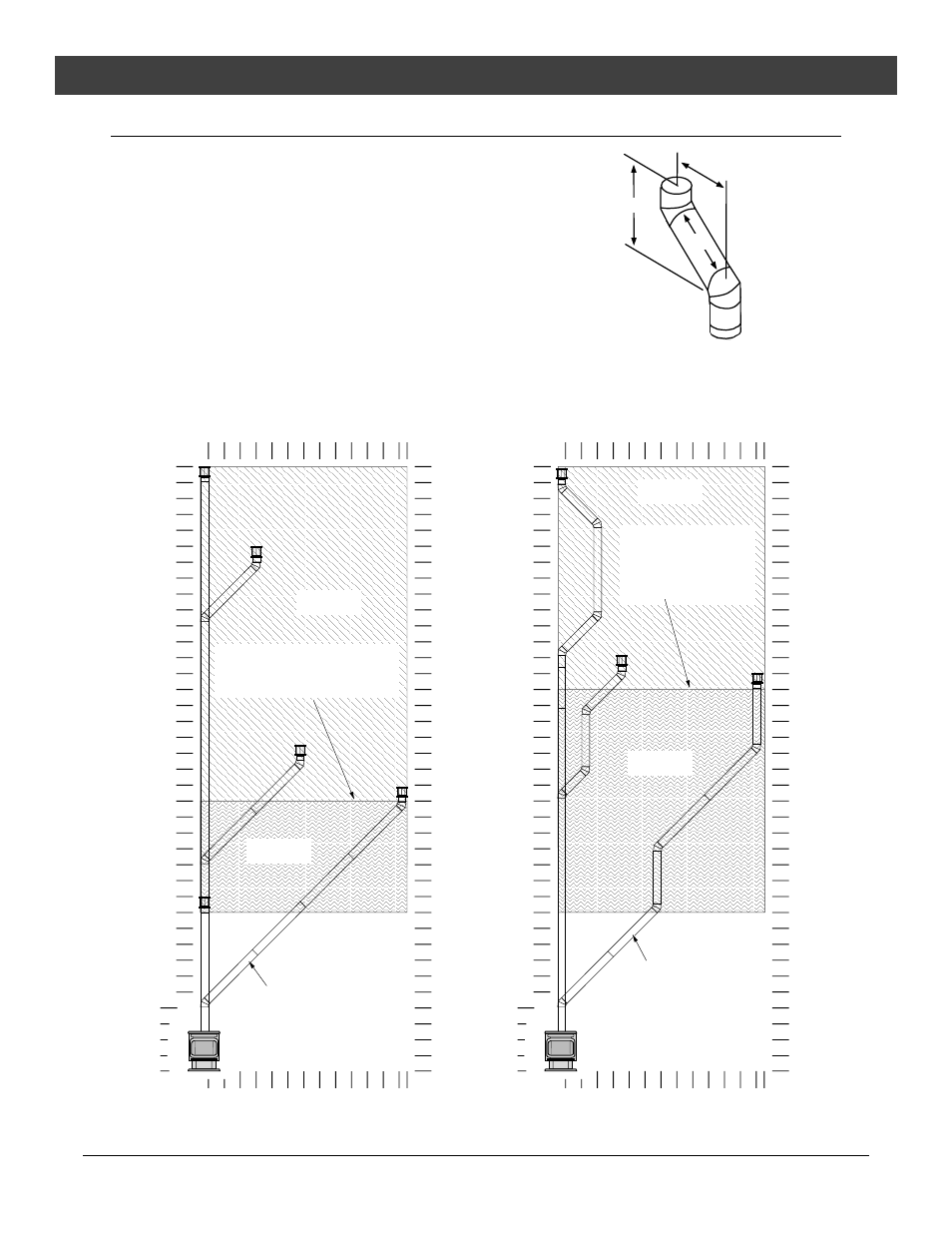 Installation, Four 45° offsets, Zero or two 45° offsets | Avalon Firestyles Salish EF-2000 to 2001 User Manual | Page 12 / 40
