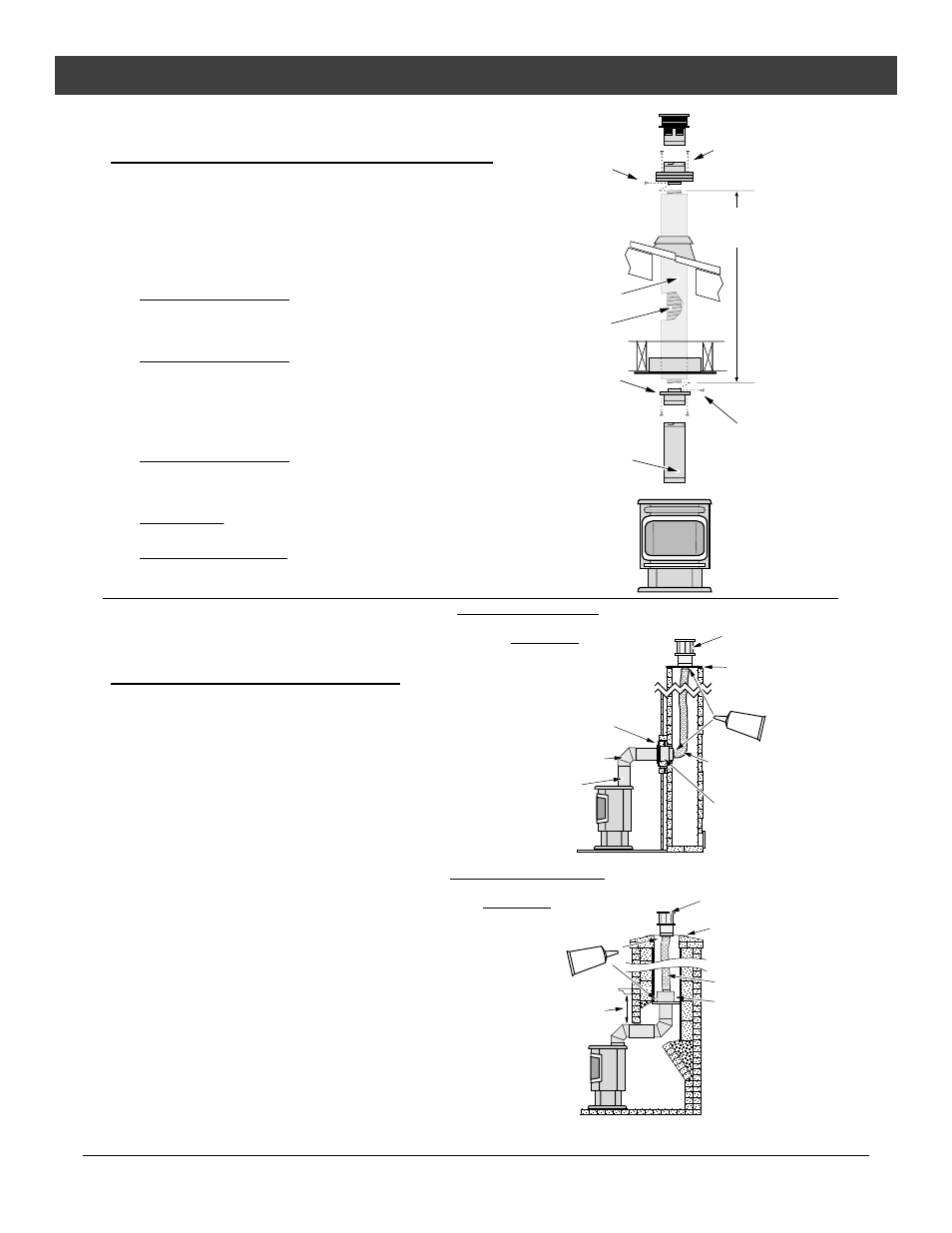 Installation addenda, Addendum #1 class a chimney conversion kit, Addendum #2 interior masonry chimney conversions | Avalon Firestyles Salish EF-2000 to 2001 User Manual | Page 39 / 40