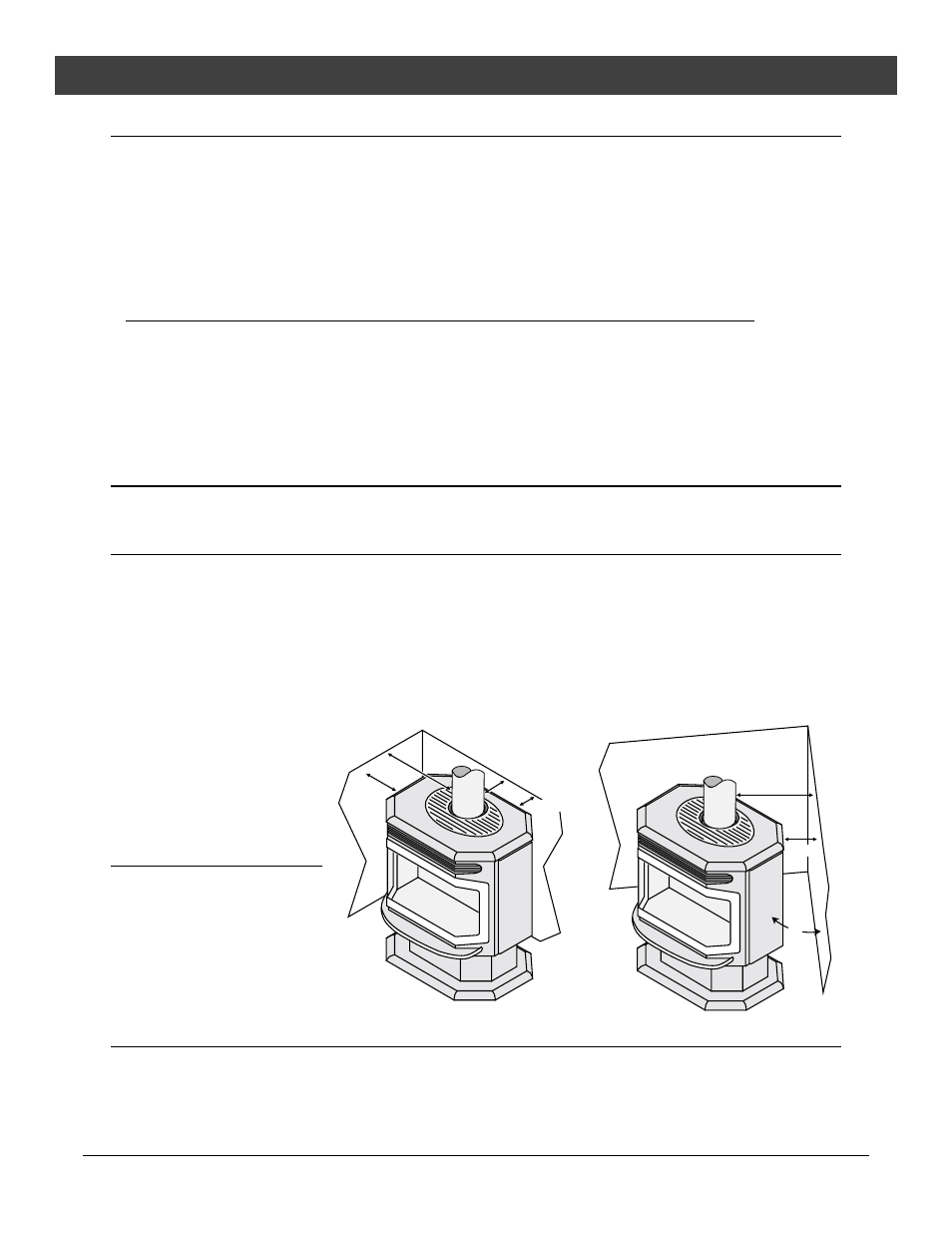 Installation, Installation warnings, Packing list | Installation preparation, Stove clearances, Mobile home requirements | Avalon Firestyles Salish EF-2000 to 2001 User Manual | Page 8 / 40