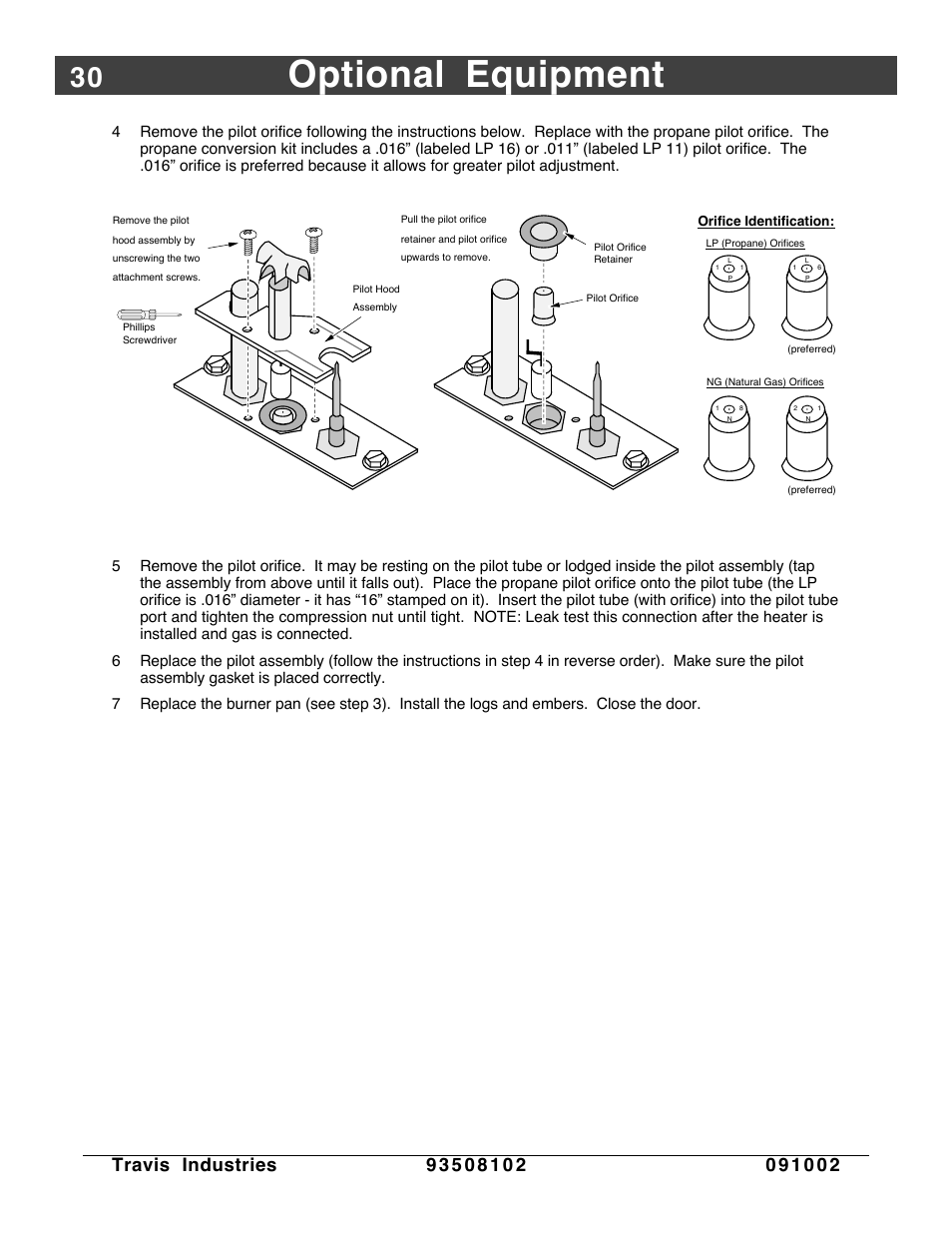 Optional equipment | Avalon Firestyles Vashon-1998 to 1999 User Manual | Page 30 / 40