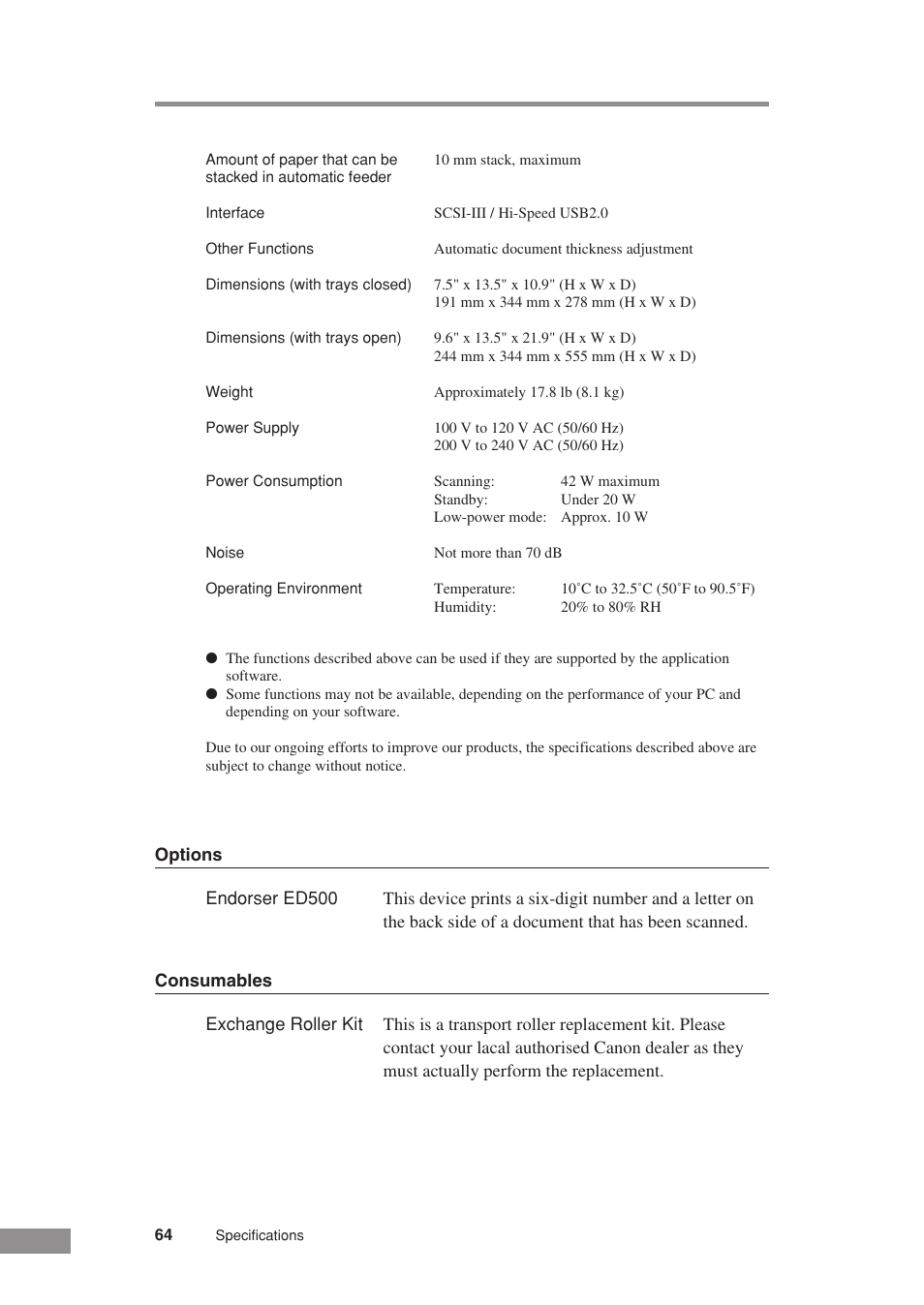 Canon DR-3080CII User Manual | Page 66 / 71