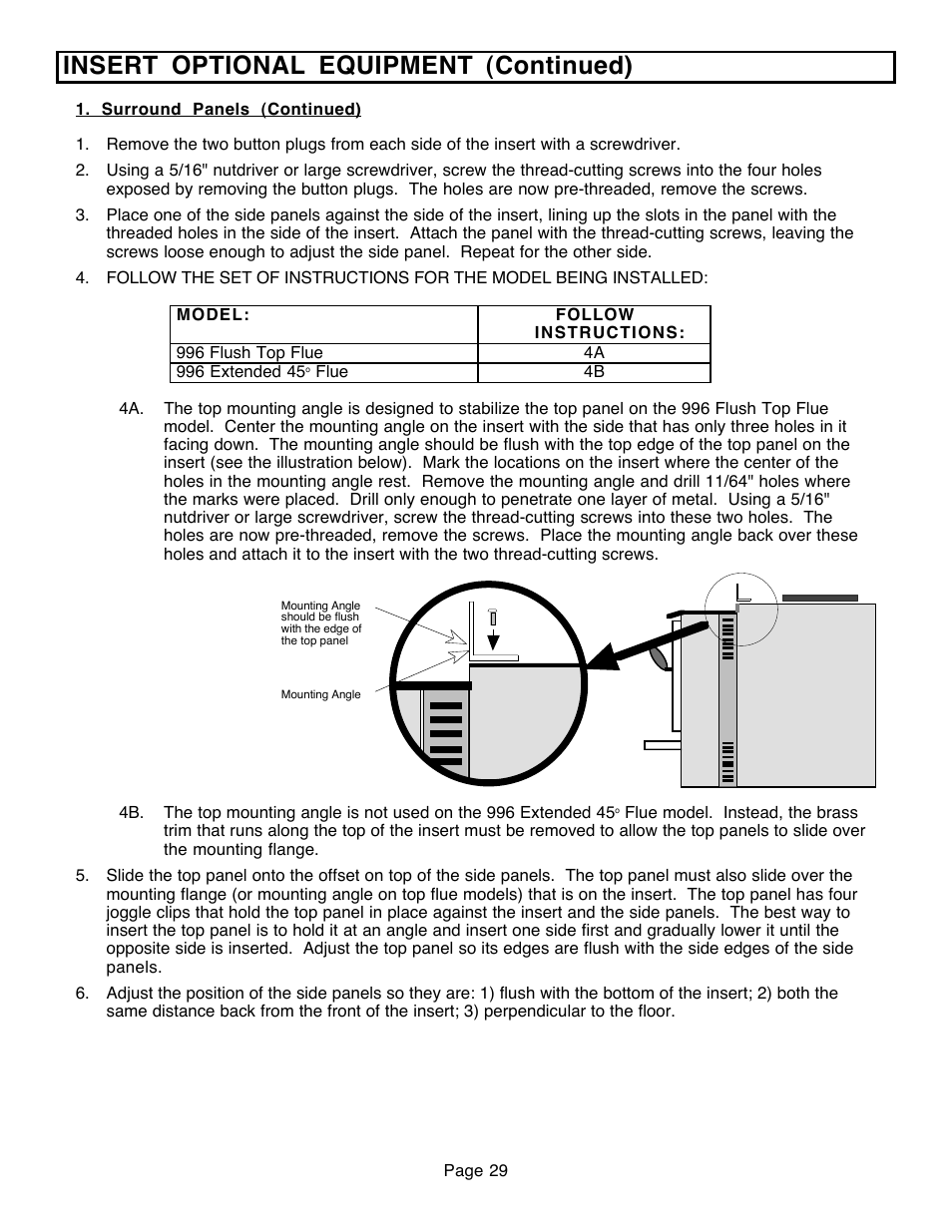 Insert optional equipment (continued) | Avalon Firestyles 796-1990 to 1993 User Manual | Page 29 / 67