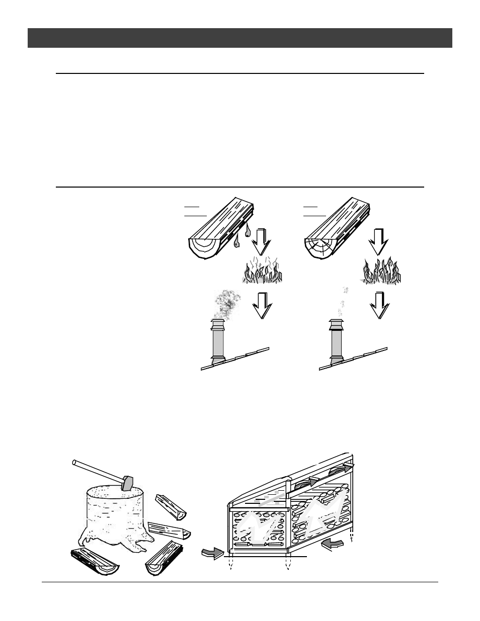 Operating your appliance, Hints for burning, Selecting wood | Avalon Firestyles Cottage User Manual | Page 21 / 36