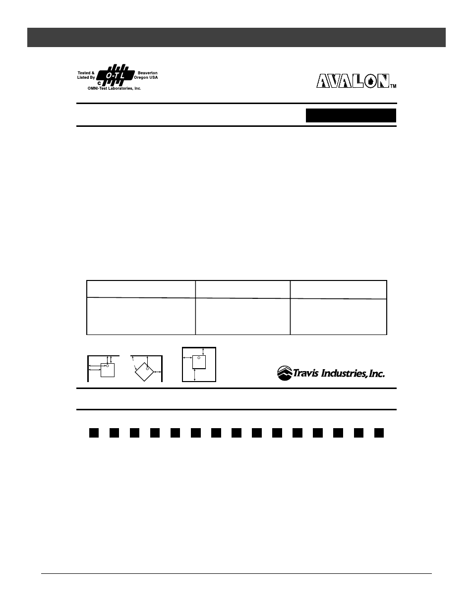 Listing information, Do not remove this label, Cottage | Avalon Firestyles Cottage User Manual | Page 30 / 36