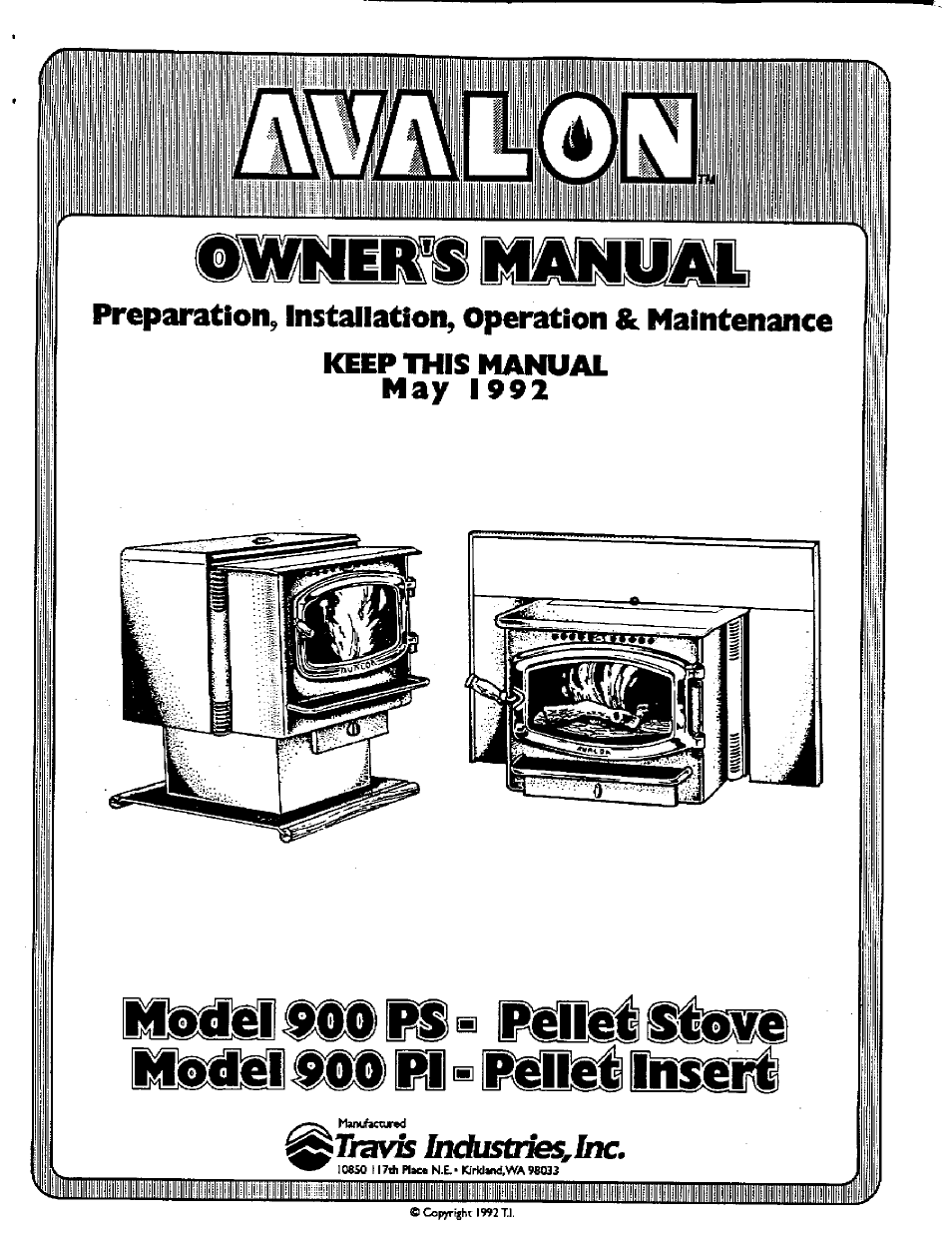 Avalon Firestyles 900 PI-1992 User Manual | 44 pages