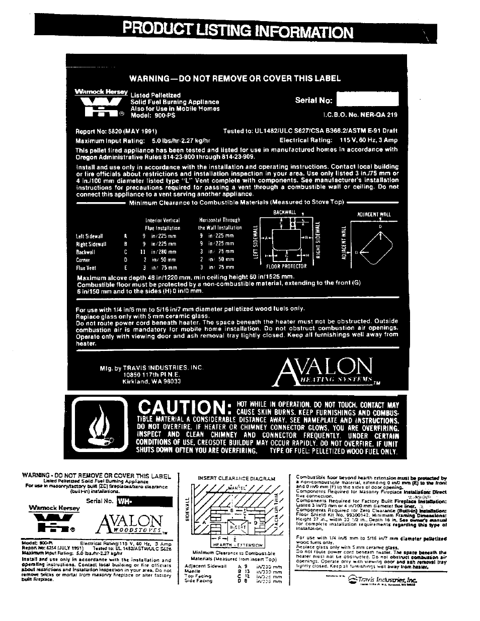 Avalon Firestyles 900 PI-1992 User Manual | Page 44 / 44