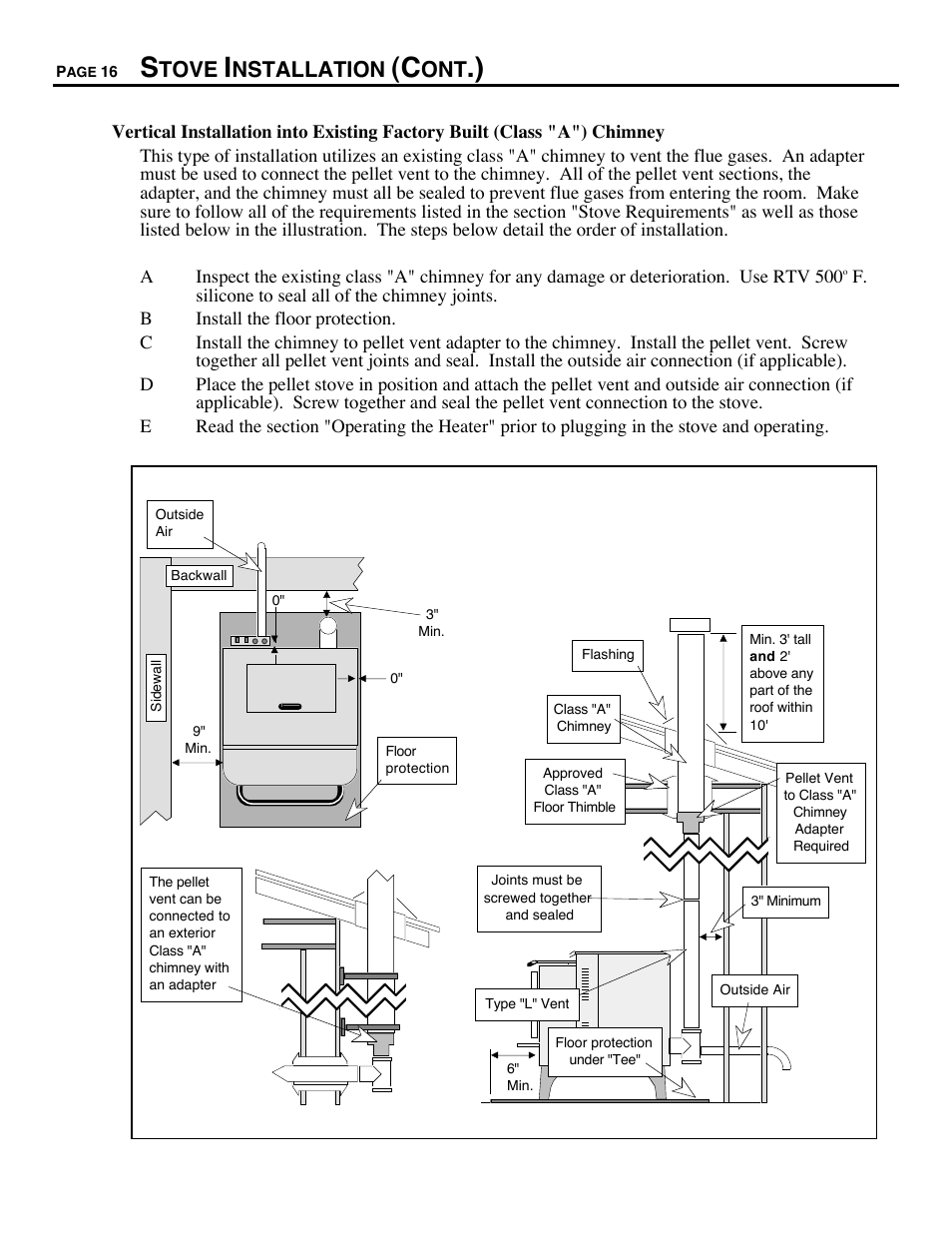 Tove, Nstallation | Avalon Firestyles 900 PI-1993 to 1996 User Manual | Page 16 / 50