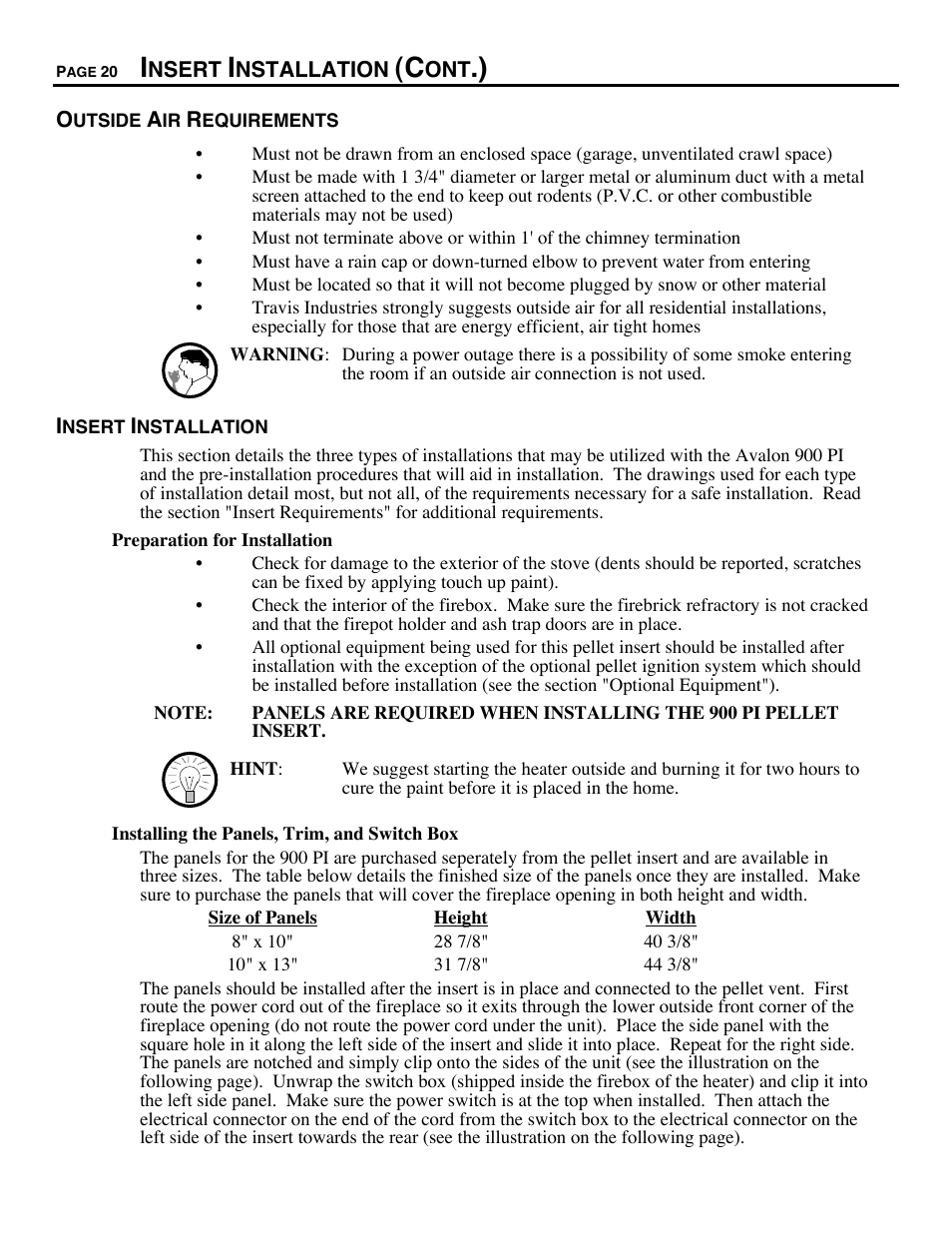 Avalon Firestyles 900 PI-1993 to 1996 User Manual | Page 20 / 50