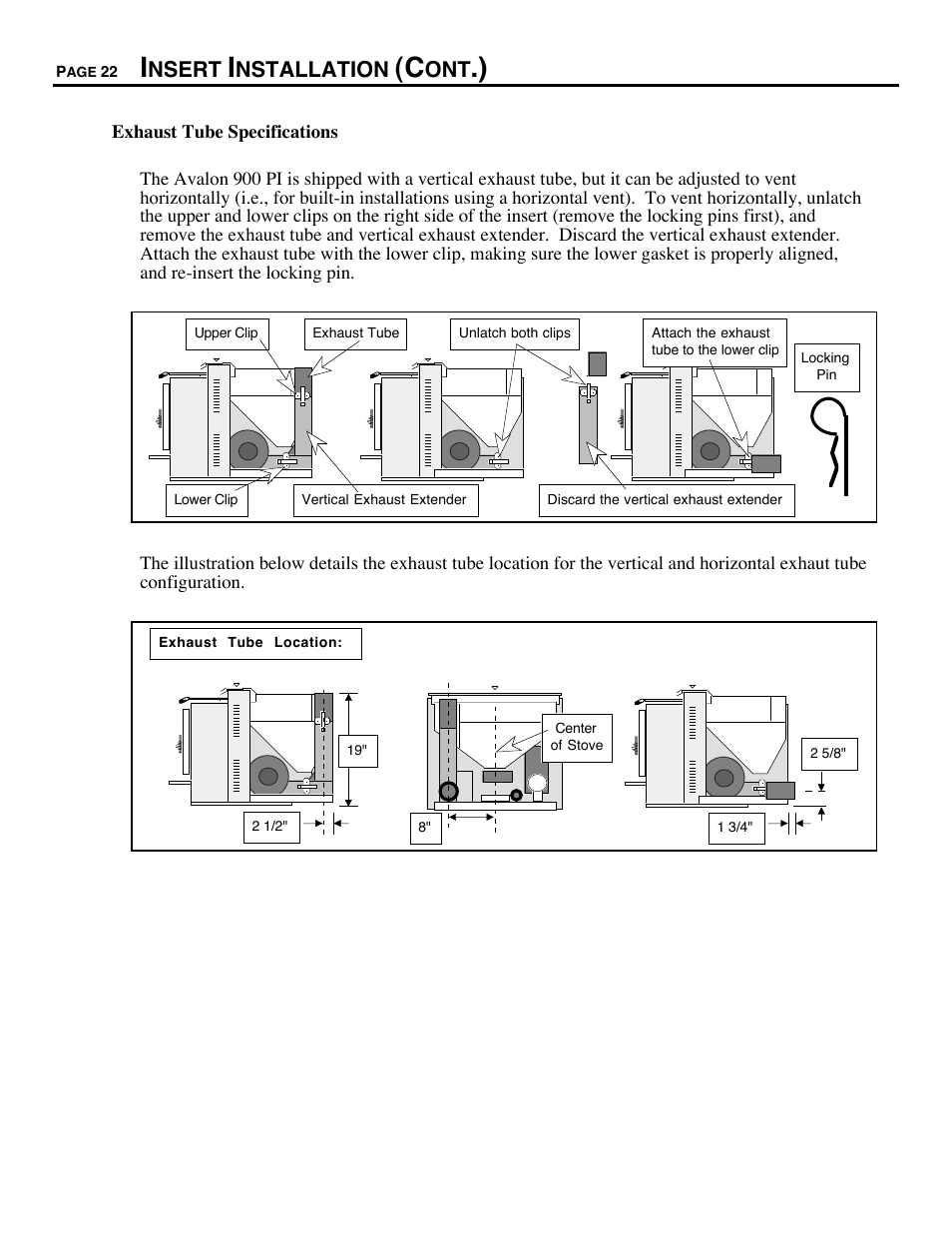 Nsert, Nstallation | Avalon Firestyles 900 PI-1993 to 1996 User Manual | Page 22 / 50