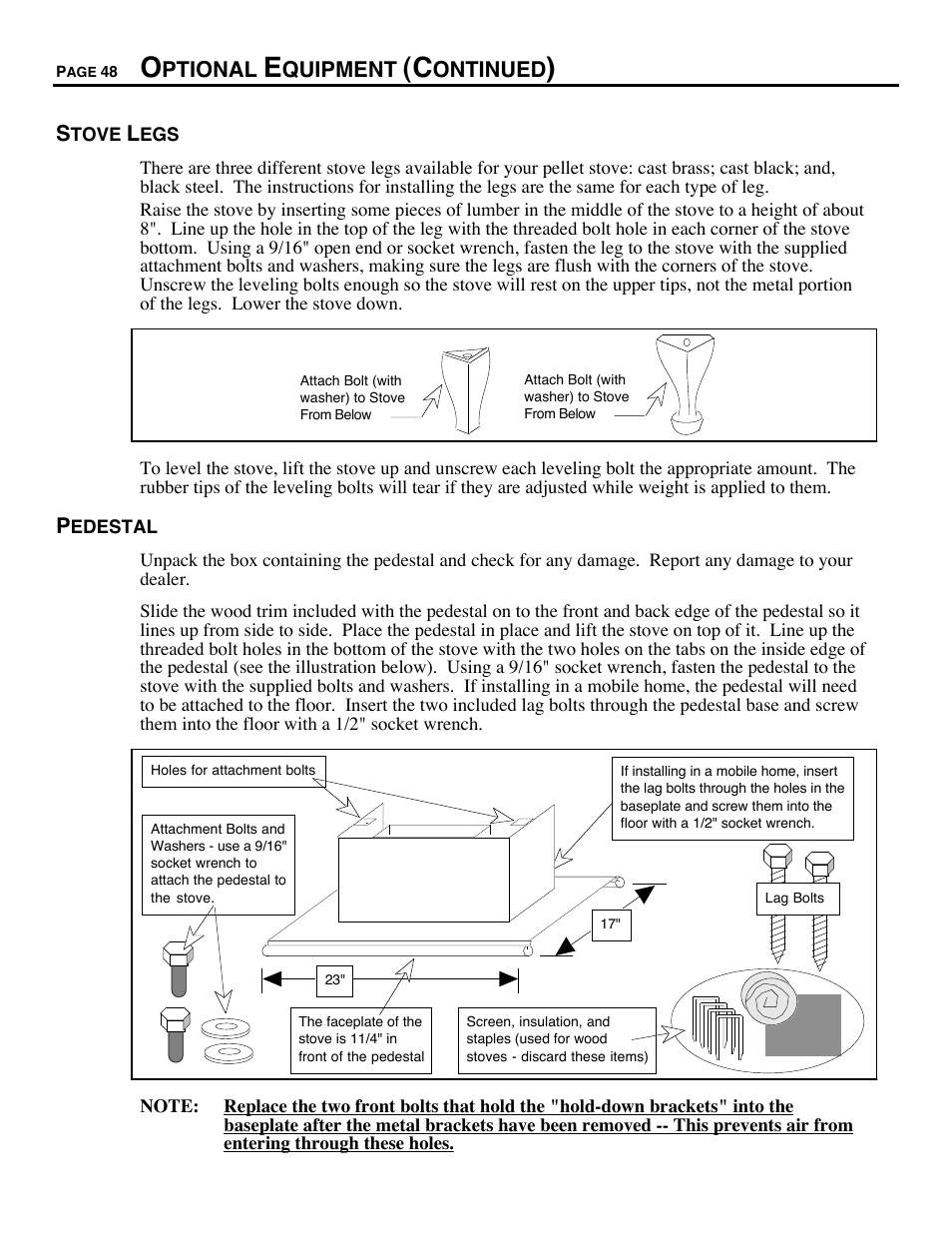 Avalon Firestyles 900 PI-1993 to 1996 User Manual | Page 48 / 50