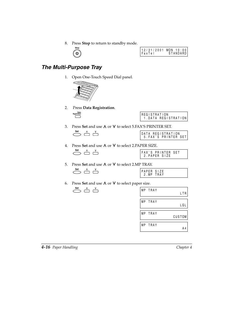 The multi-purpose tray -16, The multi-purpose tray | Canon H12157 User Manual | Page 110 / 359