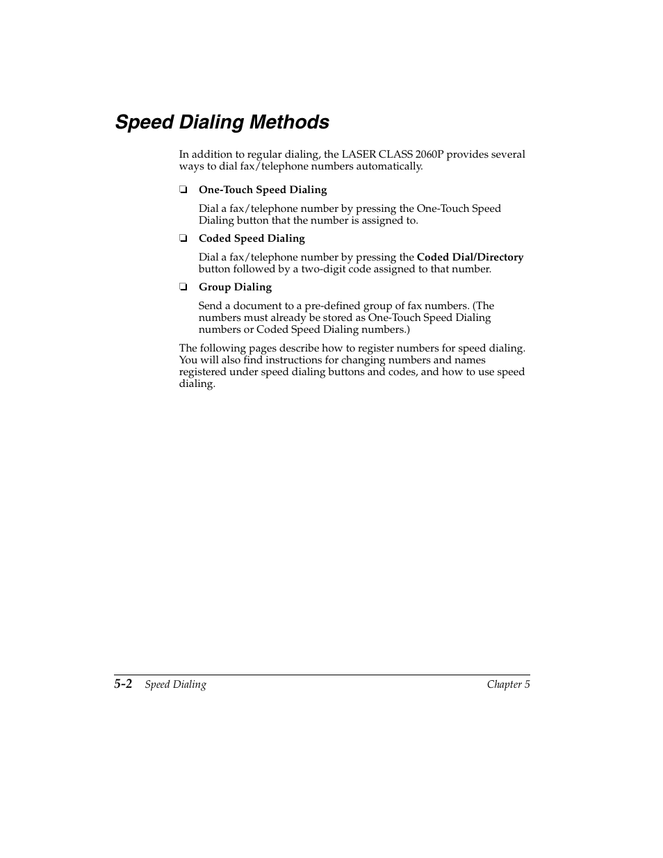 Speed dialing methods -2, Speed dialing methods | Canon H12157 User Manual | Page 114 / 359