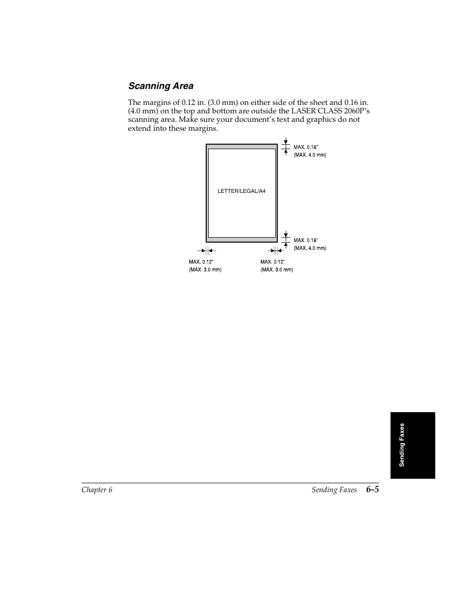 Scanning area | Canon H12157 User Manual | Page 149 / 359