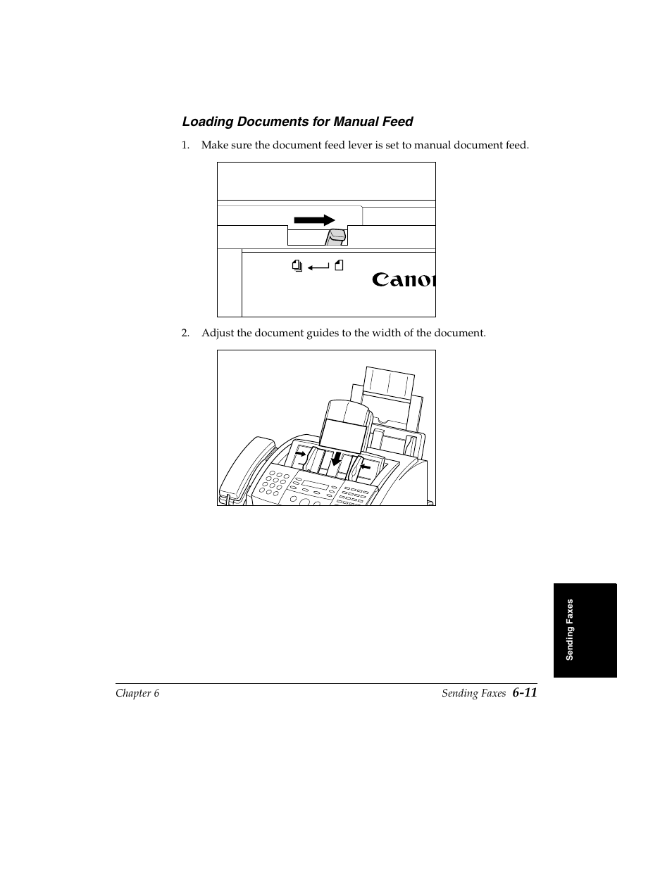 Loading documents for manual feed -11, Loading documents for manual feed | Canon H12157 User Manual | Page 155 / 359