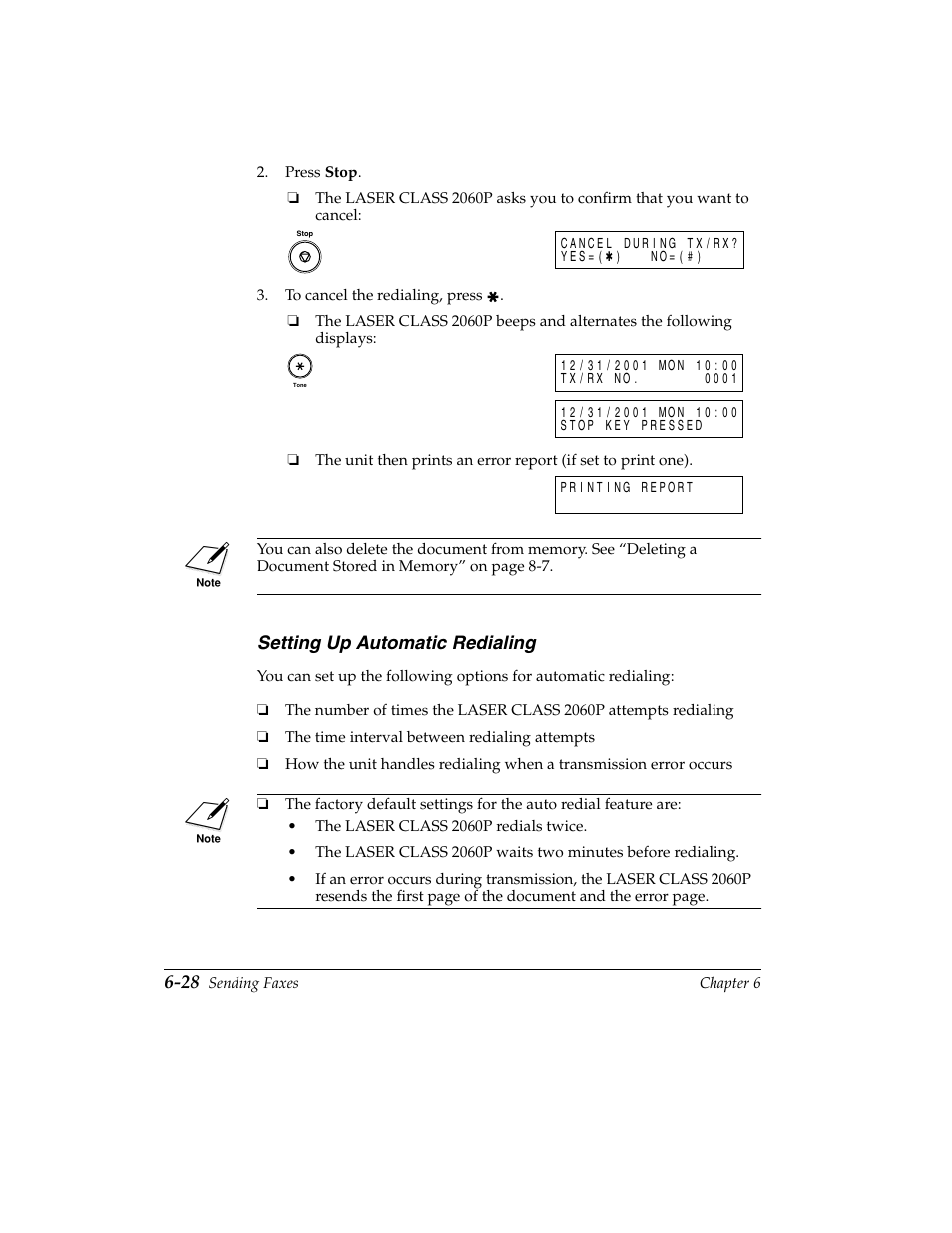 Setting up automatic redialing -28 | Canon H12157 User Manual | Page 172 / 359