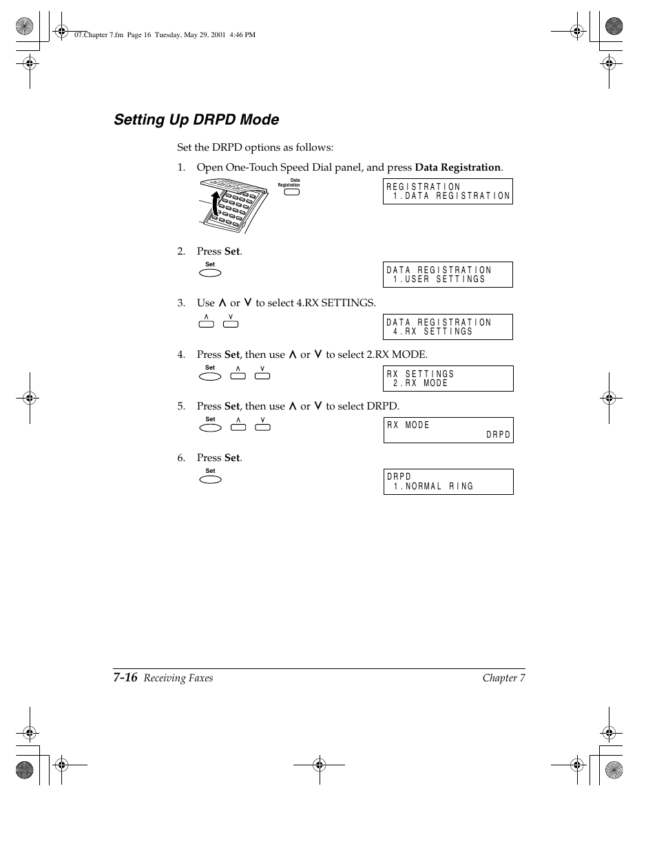 Setting up drpd mode -16, Setting up drpd mode | Canon H12157 User Manual | Page 196 / 359