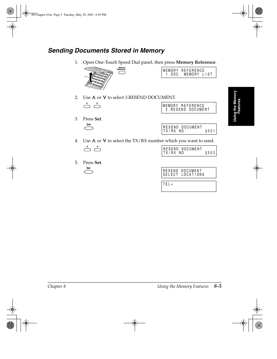 Sending documents stored in memory | Canon H12157 User Manual | Page 207 / 359