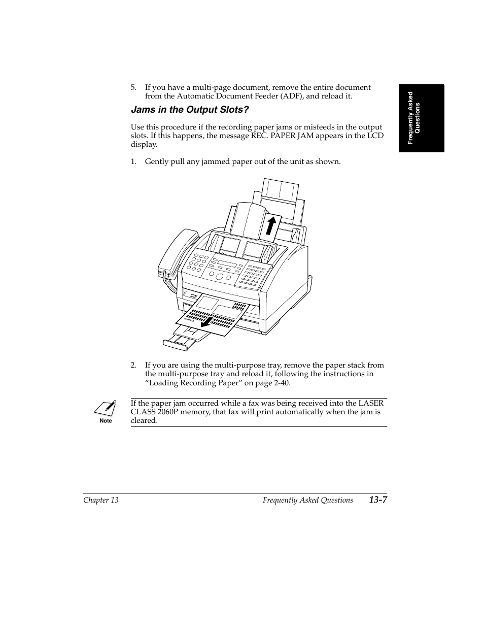 Jams in the output slots? -7, Jams in the output slots | Canon H12157 User Manual | Page 255 / 359