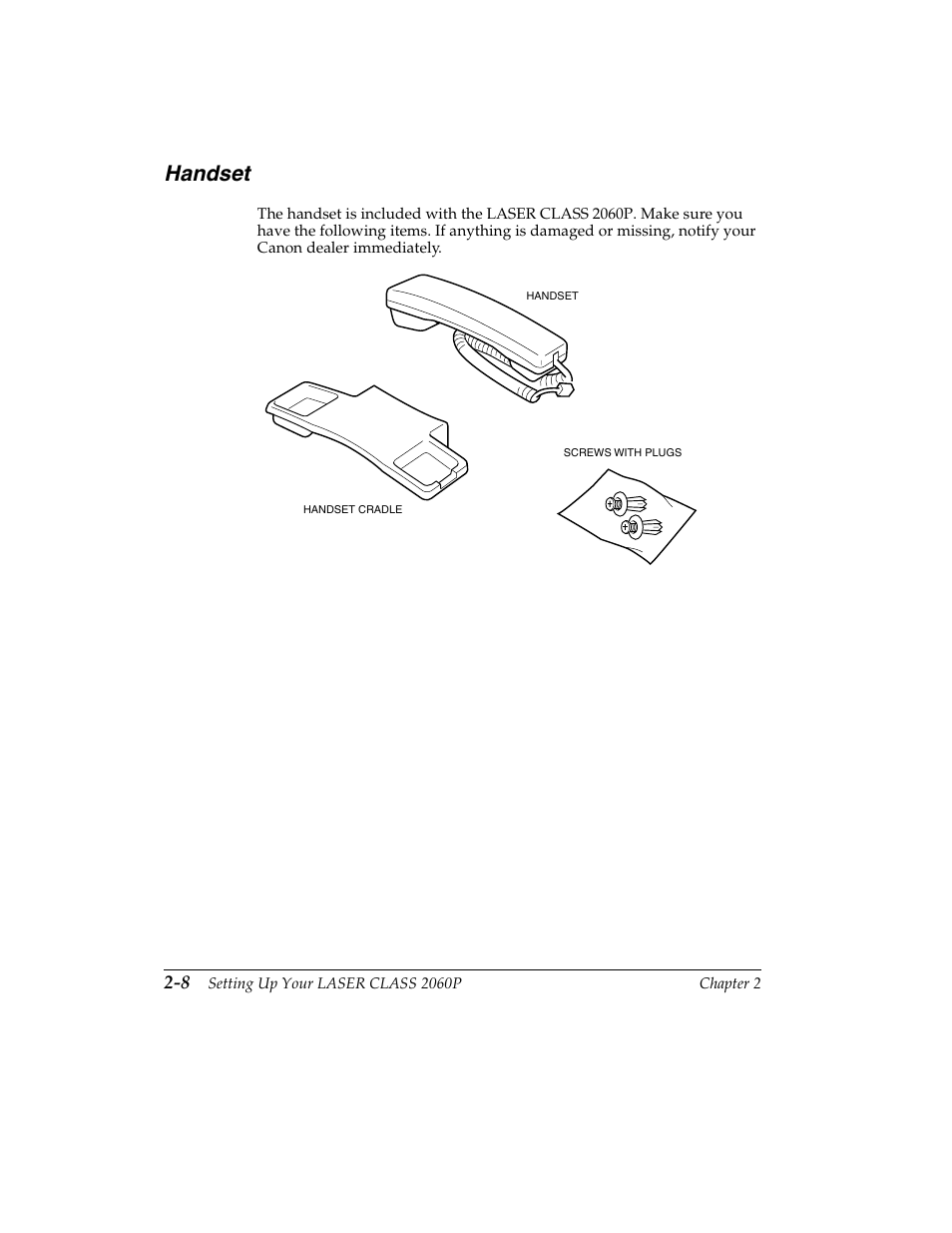 Handset | Canon H12157 User Manual | Page 42 / 359